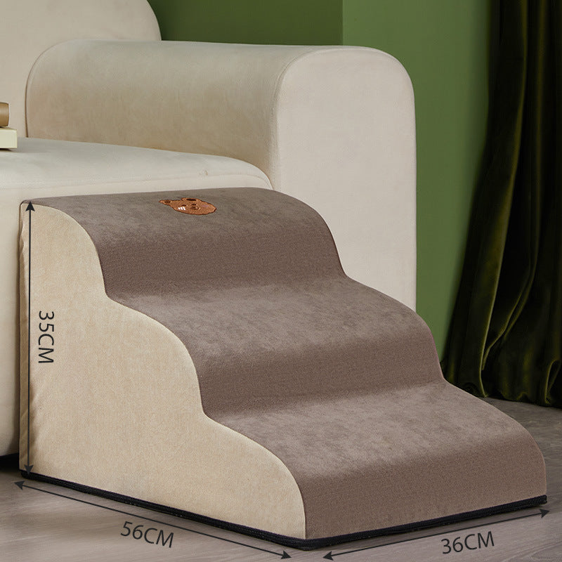 Rampe d'escalier antidérapante pour chien