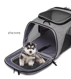 Extendable Pet Bag Large Capacity Dog Bag Portable Cat Backpack Foldable Cat Bag
