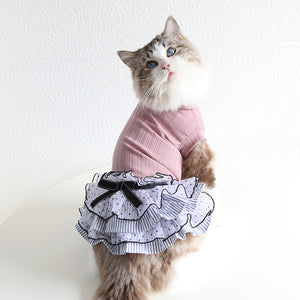 Polka Dot Lace Cake Dress Pet Clothes