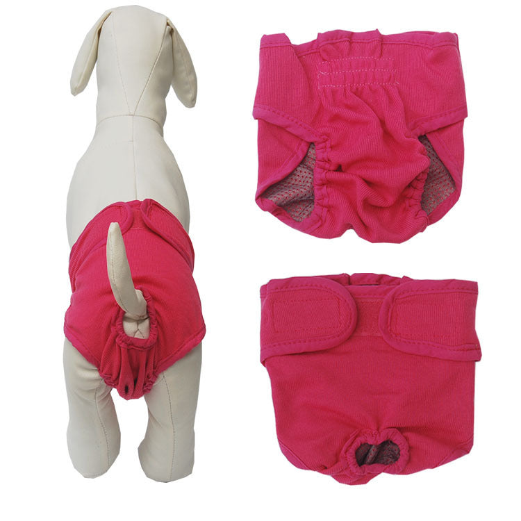 Culotte menstruelle simple à scratch pour animal de compagnie