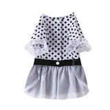 Dog Clothes Pet Polka Dot Breathable Princess Tulle Skirt