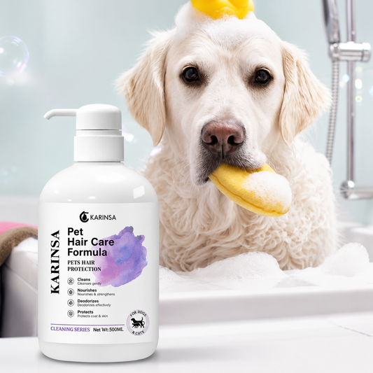 Après-shampoing pour chien, adoucissant et lissant pour poils d'animaux