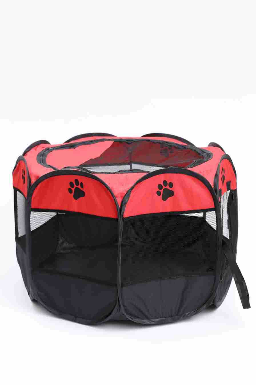 Tente en tissu octogonale pour animaux de compagnie, rangement facile, nid pour chat