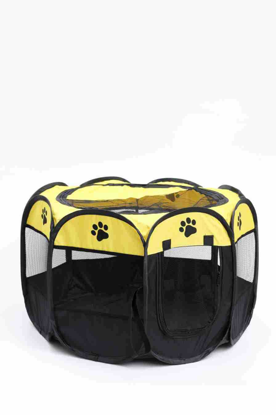 Tente en tissu octogonale pour animaux de compagnie, rangement facile, nid pour chat