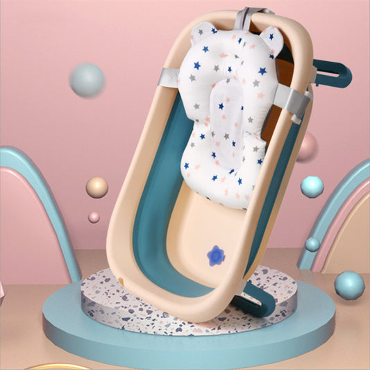 Baby Bath Seat Support Mat with foldable anti-slip cushion
