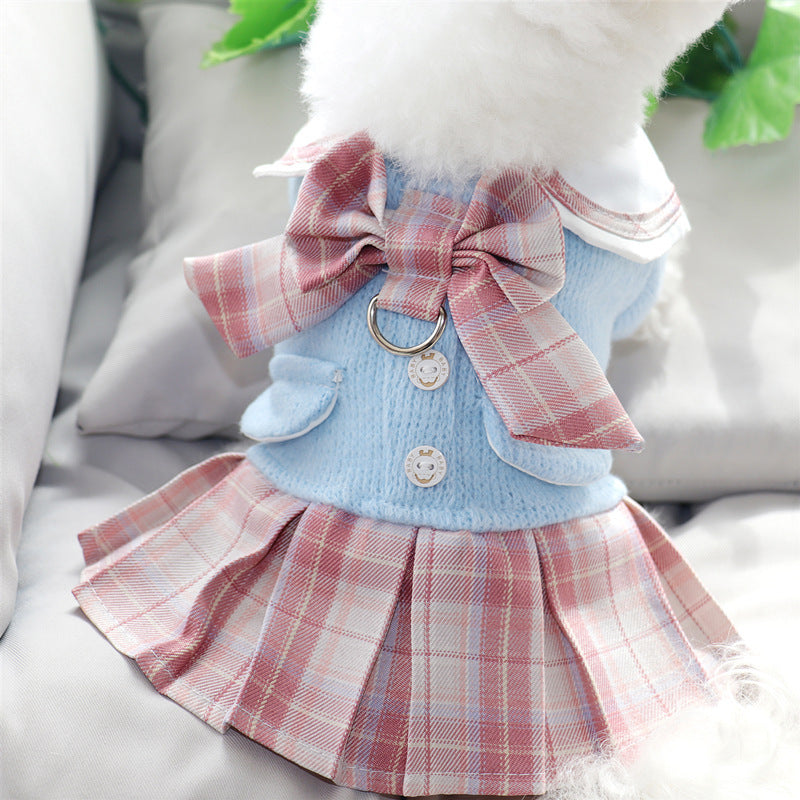 Jupe style JK pour chien, vêtements pour animaux