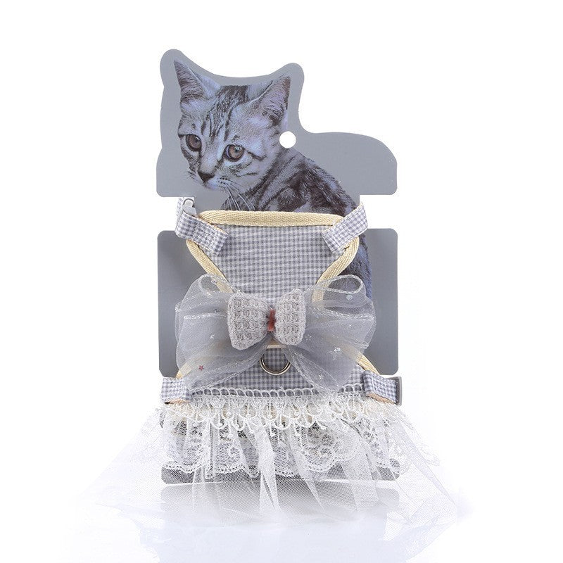 Robe de princesse à nouer pour animal de compagnie