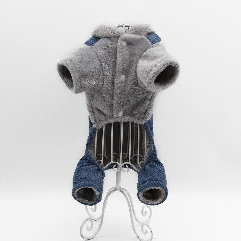 Small Dog Teddy Bichon Pomeranian Chihuahua Plush Cotton Coat