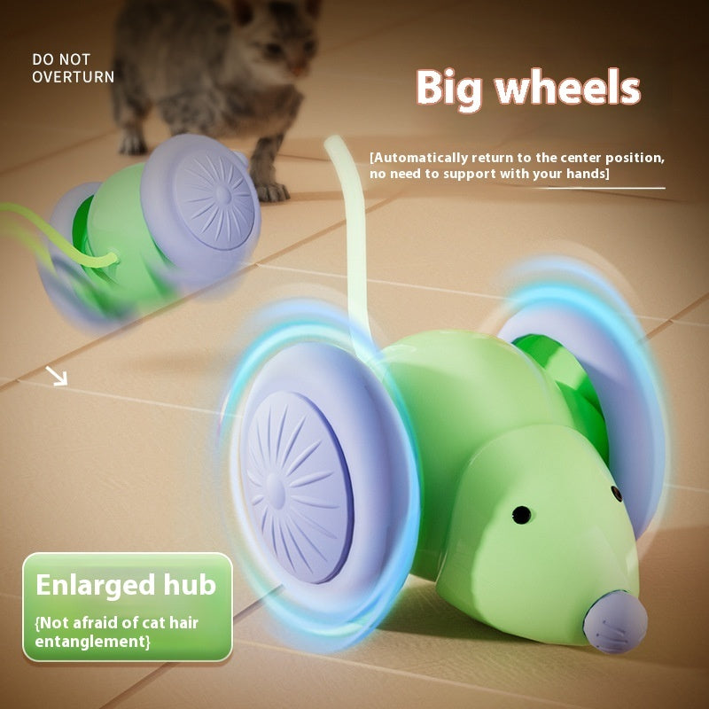 Jouets pour animaux de compagnie Jouet interactif pour chat Voiture de souris électrique - Jouet automatique avec évitement intelligent d'obstacles Produits pour animaux de compagnie