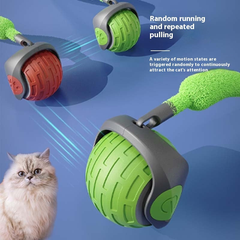 Nouveaux Jouets Interactifs pour Chat, Balle Roulante Électrique Automatique pour Chats, Chaton et Animaux de Compagnie, Jouet Intelligent Rechargeable par USB pour Chat, Produits pour Animaux