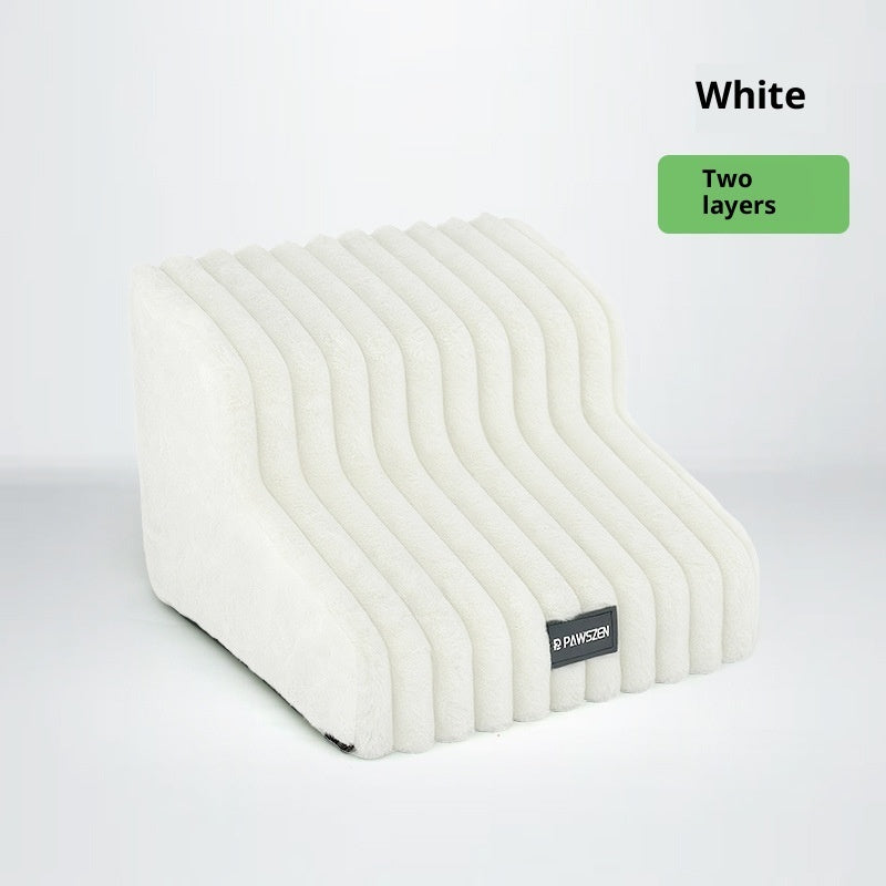 Escalier pour animaux en mousse, déhoussable, lavable et antidérapant