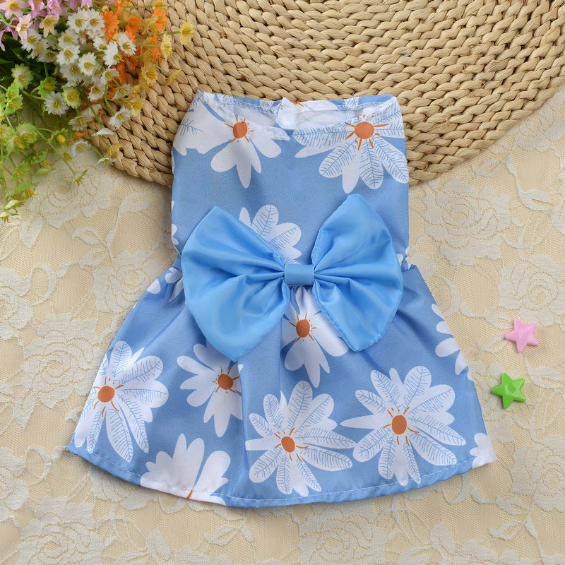 Robe de princesse à fleurs pour chien adorable
