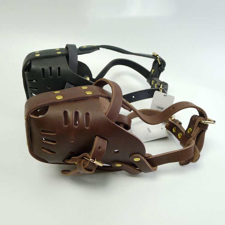 Muselière en cuir de vache pour chiens de taille moyenne à grande et chevaux