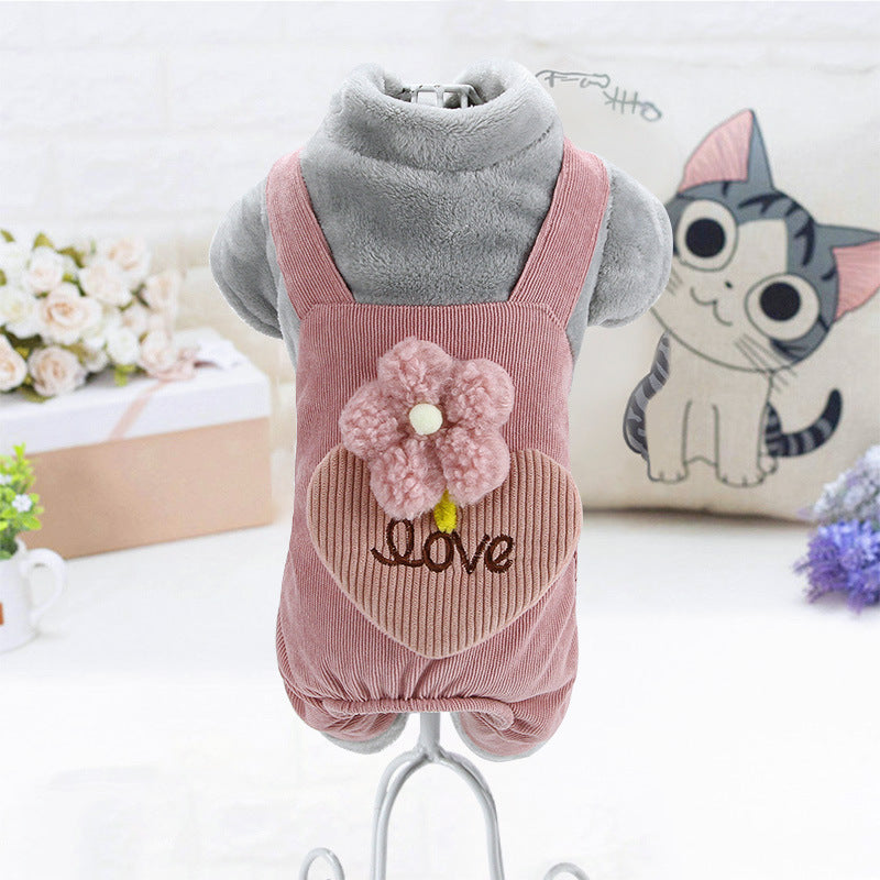 Teddy Bichon Pomeranian Chihuahua Plush Cotton Coat