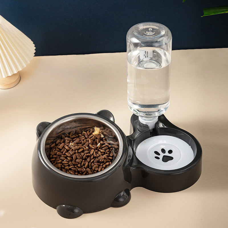 Ensemble gamelles pour chat – Gamelle inclinée à 16 degrés pour chien avec distributeur d'eau, gamelle amovible pour animaux de compagnie, gamelle pour boire et manger pour chien, gamelle amovible pour chats et chiens
