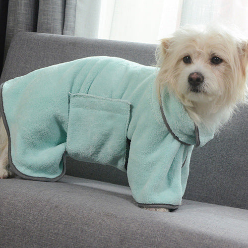 Quick-drying microfiber pet towel for dogs and cats