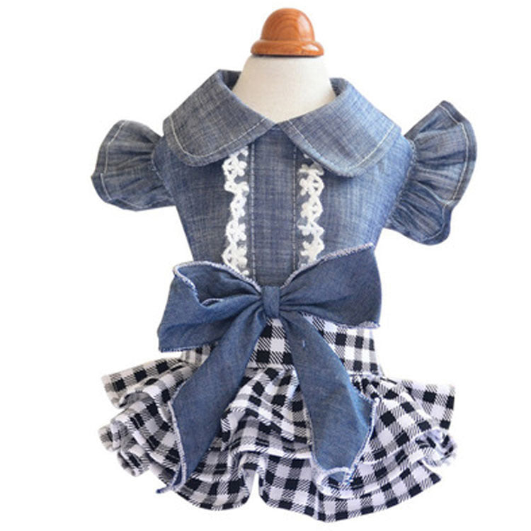Vêtements pour animaux, robe de princesse, jupe à nœud, robe pour Teddy