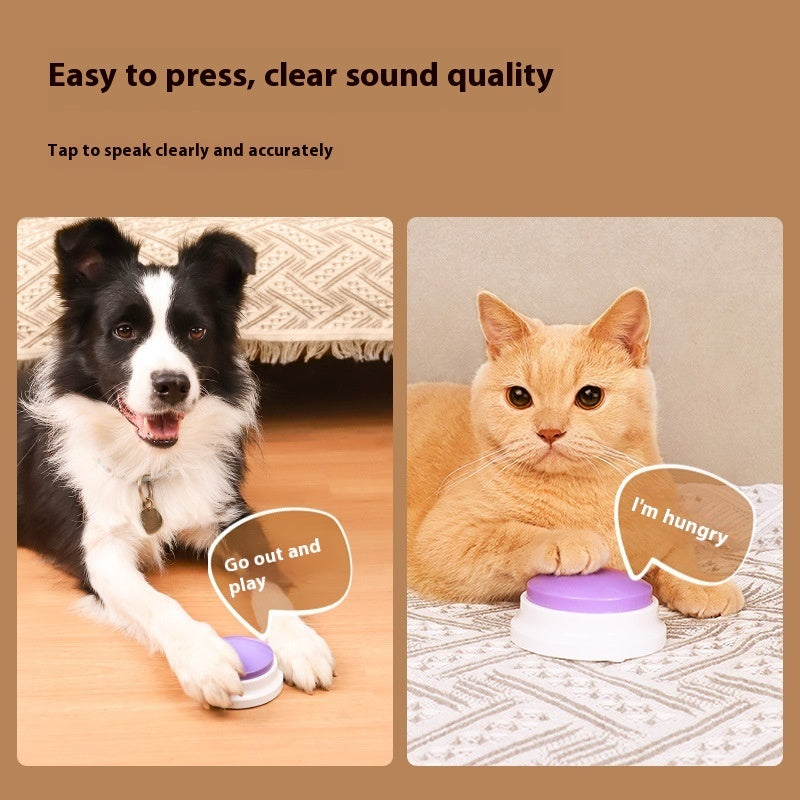 Bouton de communication pour animaux, jouet vocal pour chien
