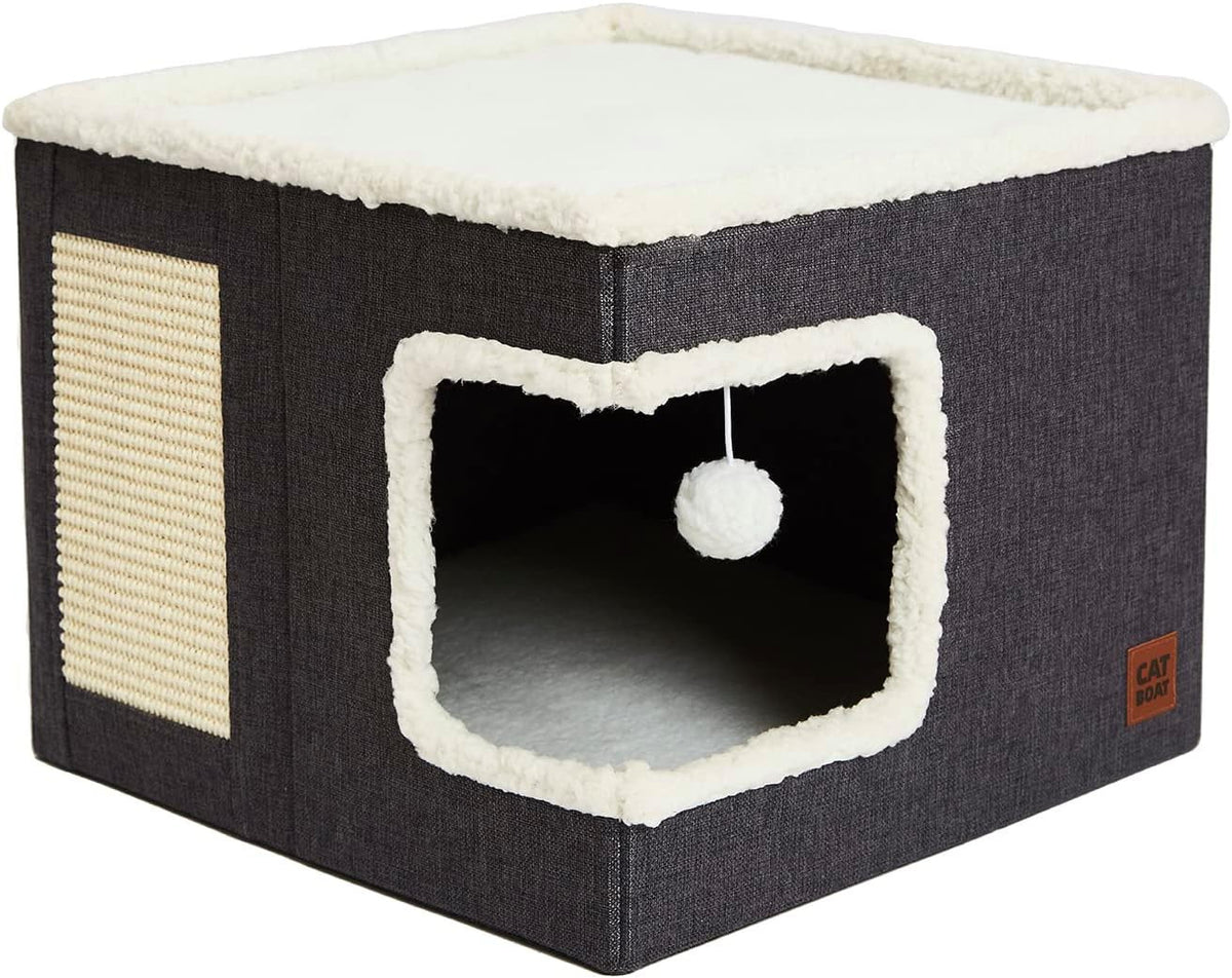 Niche pour chat pliable en tissu