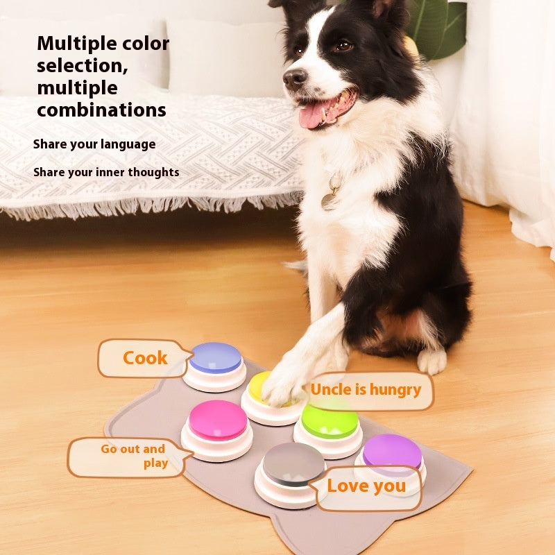 Bouton de communication pour animaux, jouet vocal pour chien
