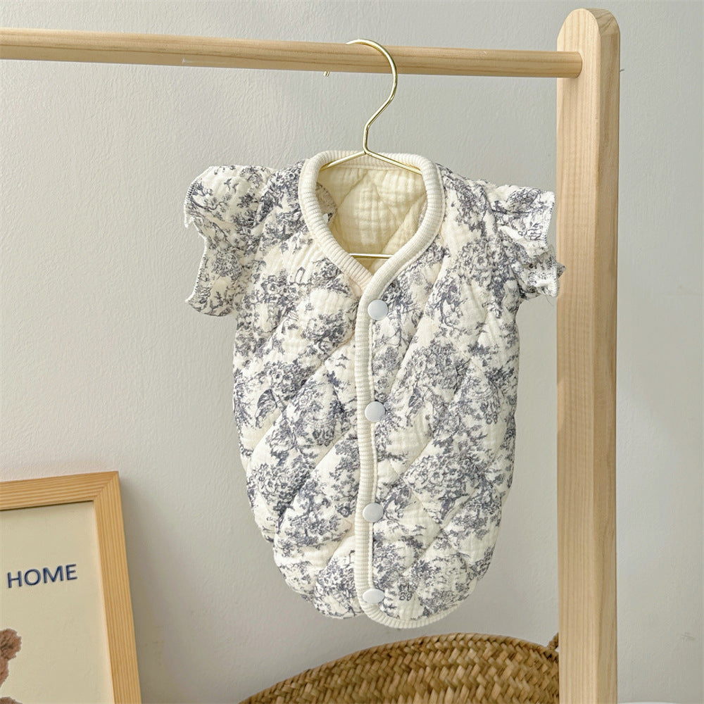 Vêtements pour animaux, vêtements rembourrés en coton, vêtements d'intérieur