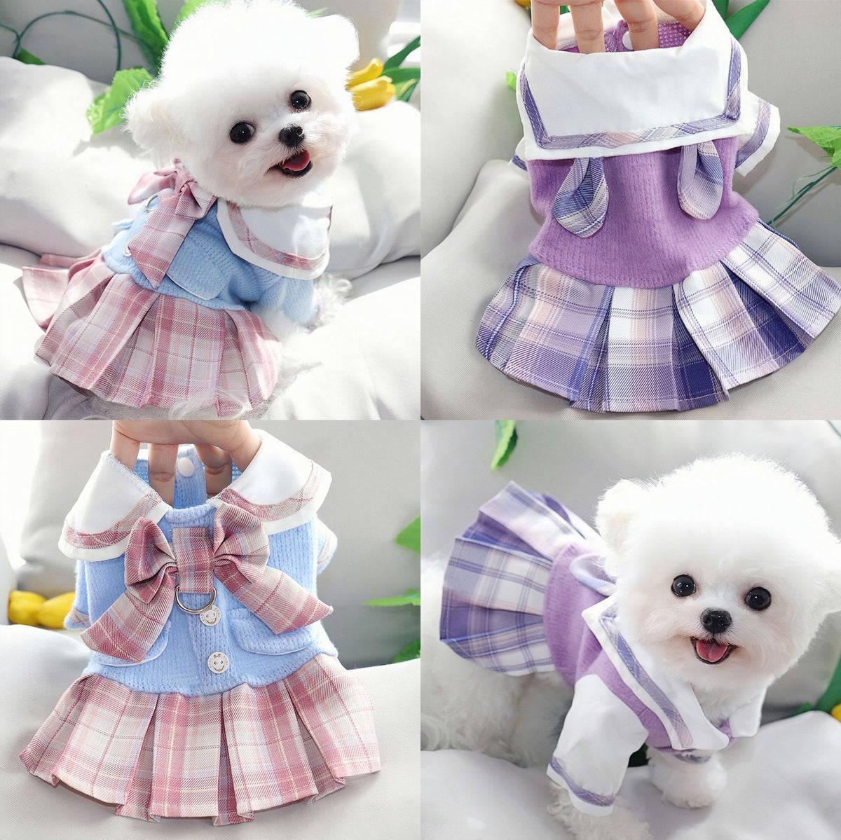 Jupe style JK pour chien, vêtements pour animaux