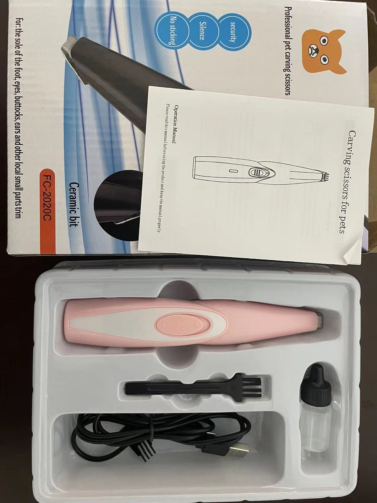 Tondeuse pour animaux, rasoir pour poils d'animaux, tondeuse électrique, rasoir pour animaux