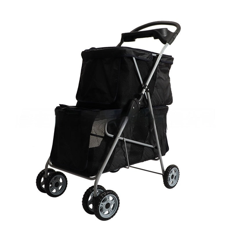 Poussette pliable et légère pour petit animal de compagnie