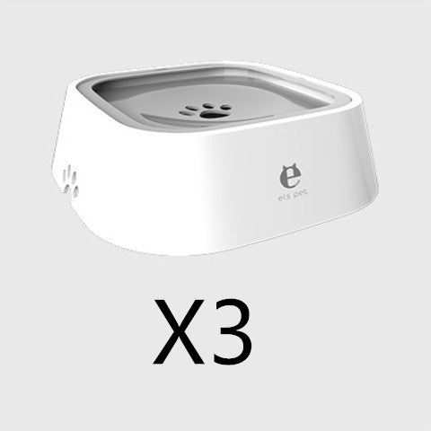 Bol à eau flottant pour chat et chien de 1,5 L, gamelle anti-éclaboussures, abreuvoir lent, fontaine pour animaux de compagnie en ABS et PP, fournitures pour chiens