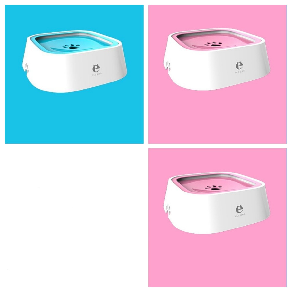 Bol à eau flottant pour chat et chien de 1,5 L, gamelle anti-éclaboussures, abreuvoir lent, fontaine pour animaux de compagnie en ABS et PP, fournitures pour chiens