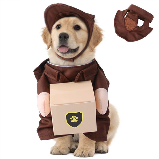 Costume de transporteur pour animaux, vêtements amusants pour sorties d'animaux
