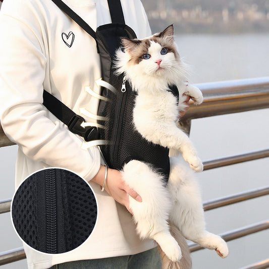 Sac à dos de transport pour petit chien, respirant et portable, sac de transport ajustable pour chien pour la randonnée, le camping et les voyages