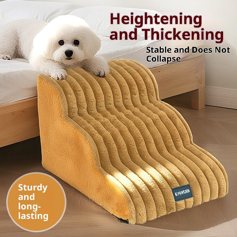 Escalier pour animaux en mousse, déhoussable, lavable et antidérapant