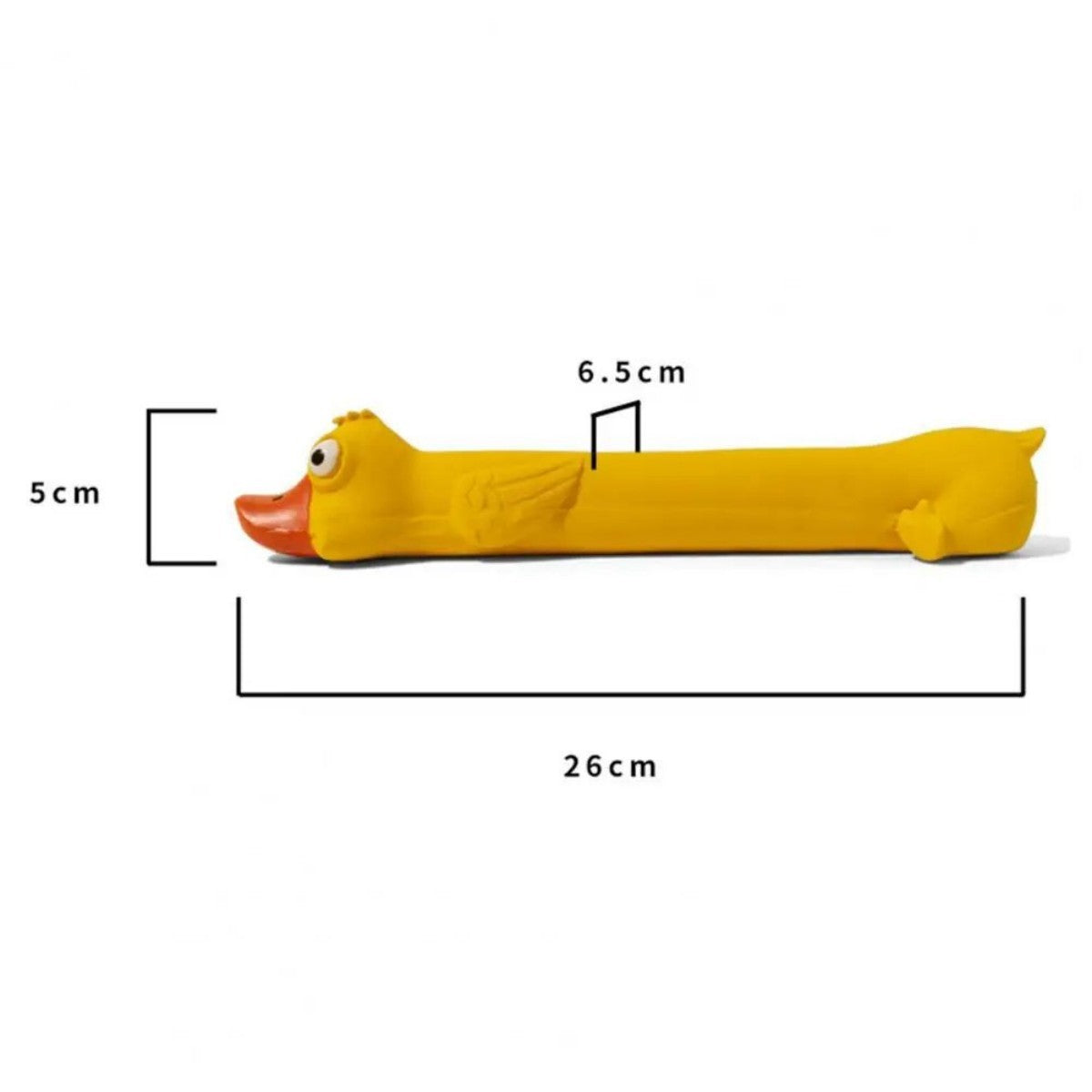Jouet pour chien en latex pour le grincement des dents, jouet durable pour la santé dentaire, jouet couineur en forme de canard jaune mignon pour le soulagement de l'ennui et le soin des dents