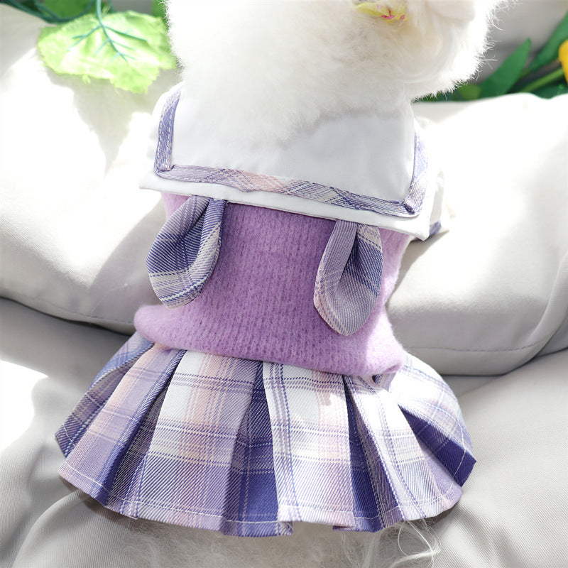 Jupe style JK pour chien, vêtements pour animaux