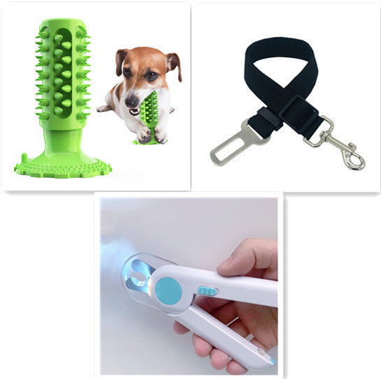 Brosse à Dents pour Chien Nettoyage des Dents Ventouse Bâtonnet Molaire Jouet à Mâcher pour Chien