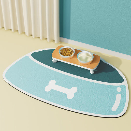 Tapis d'alimentation pour animaux en silicone, antidérapant, imperméable et anti-éclaboussures