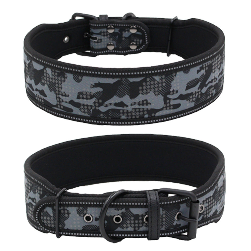 Camouflage Reflective Comfortable Dog Collar Dog Collar