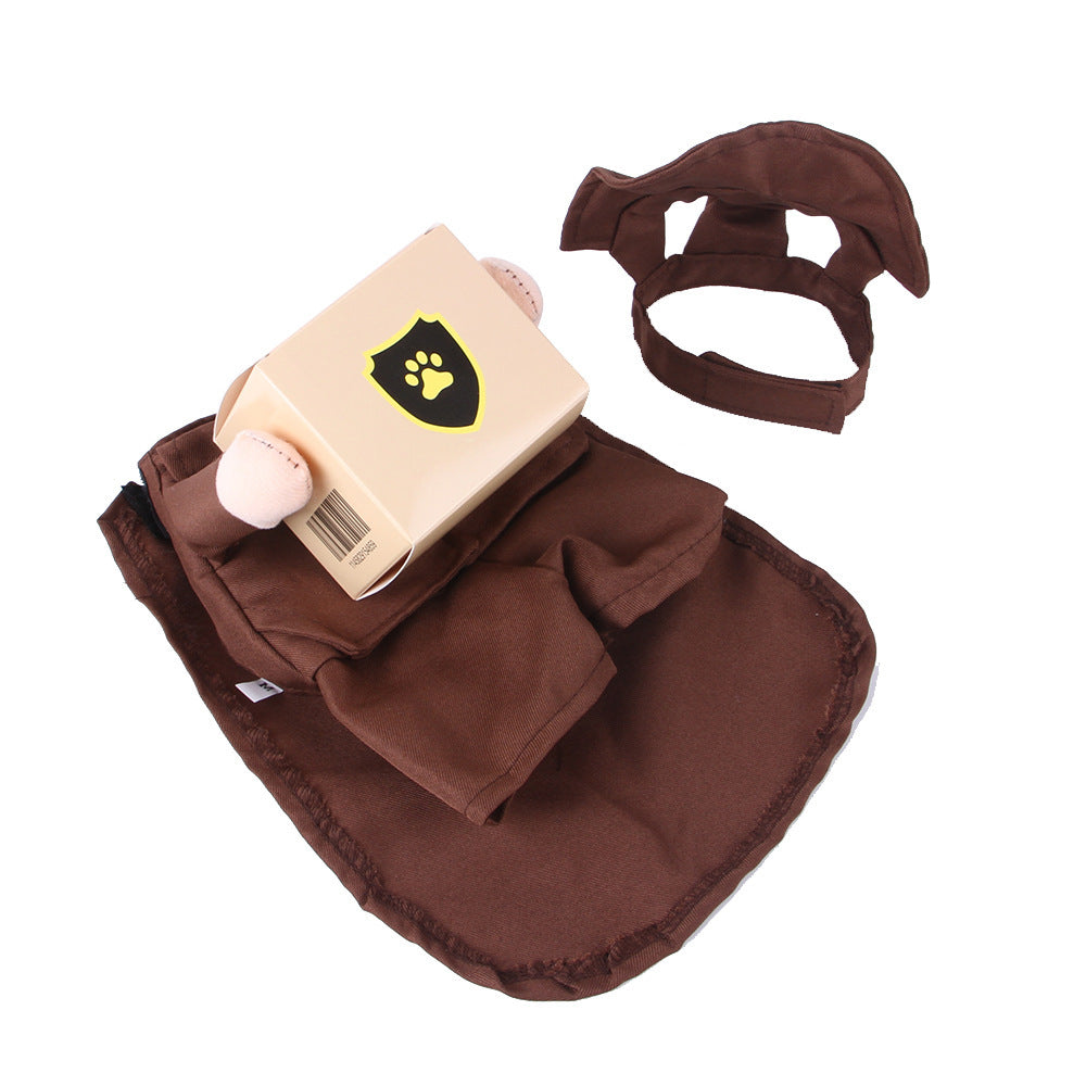 Costume de transporteur pour animaux, vêtements amusants pour sorties d'animaux