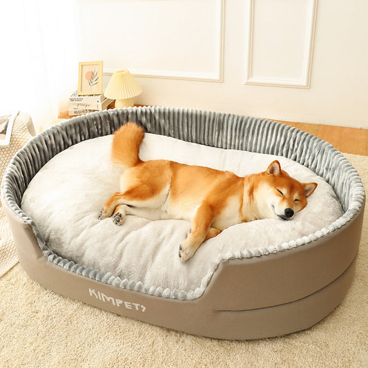 Coussin pour animal de compagnie en coton lavable