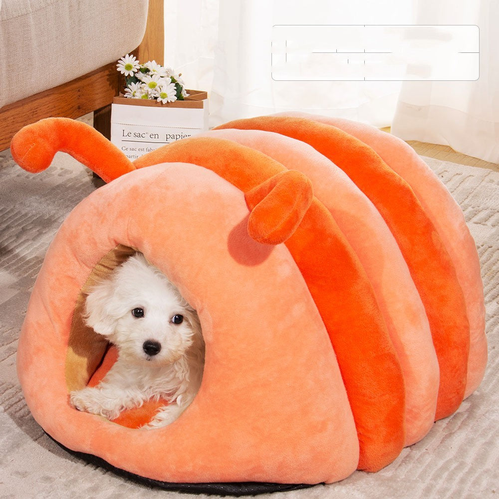 Panier en peluche chaud pour animal de compagnie en hiver
