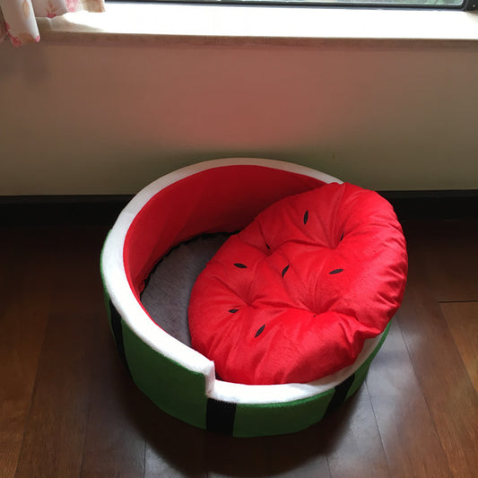 Panier pastèque pour petit chien toutes saisons