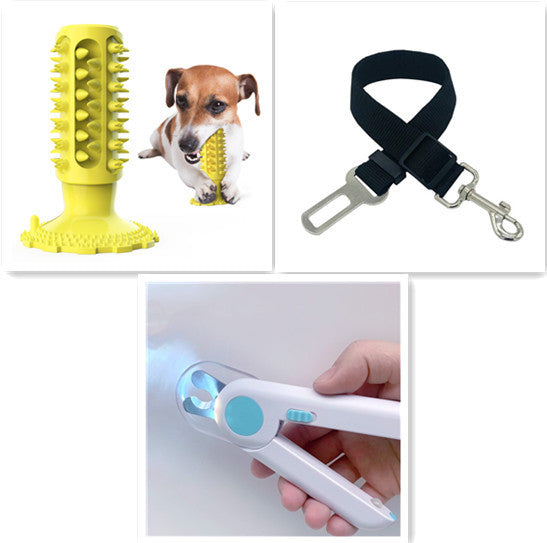 Brosse à Dents pour Chien Nettoyage des Dents Ventouse Bâtonnet Molaire Jouet à Mâcher pour Chien