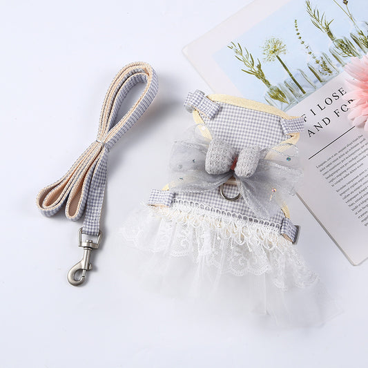 Robe de princesse à nouer pour animal de compagnie