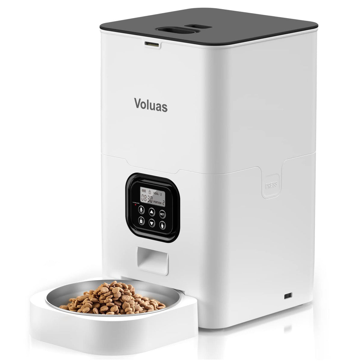 Distributeur automatique intelligent de nourriture pour animaux à double gamelle