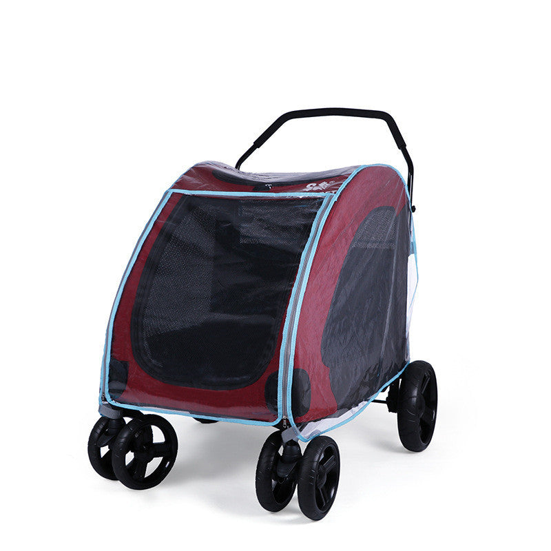 Housse de pluie pour poussette d'animaux, imperméable pour poussette de bébé, housse de pluie et coupe-vent pour poussette pour chien