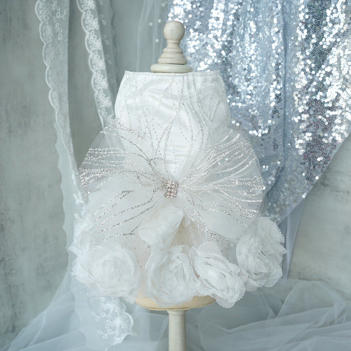 Jupe pour animal de compagnie, vêtements pour chien, robe de mariée