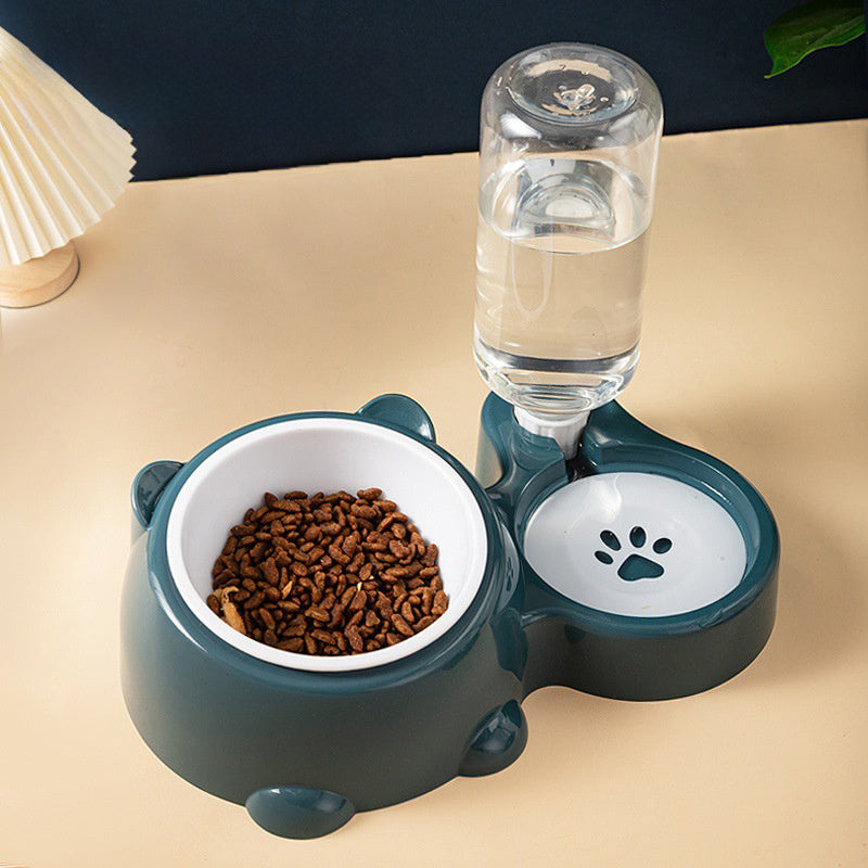 Ensemble gamelles pour chat – Gamelle inclinée à 16 degrés pour chien avec distributeur d'eau, gamelle amovible pour animaux de compagnie, gamelle pour boire et manger pour chien, gamelle amovible pour chats et chiens