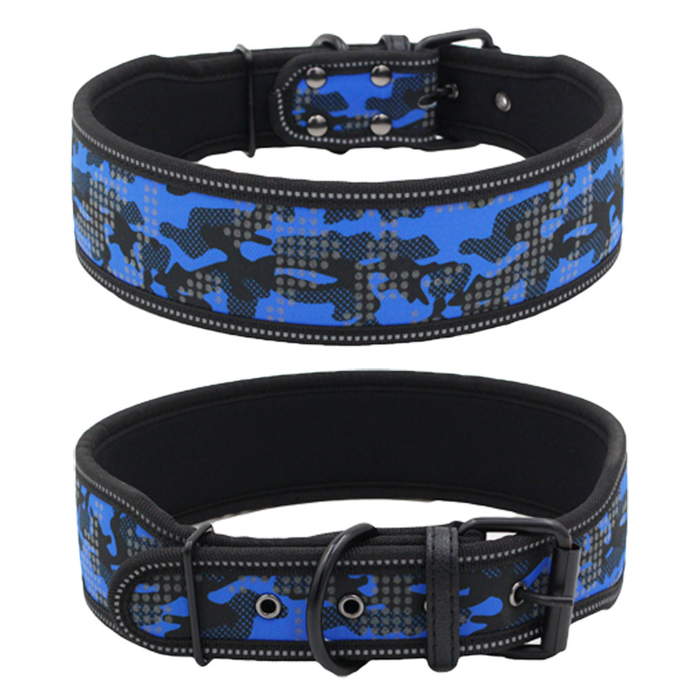 Camouflage Reflective Comfortable Dog Collar Dog Collar