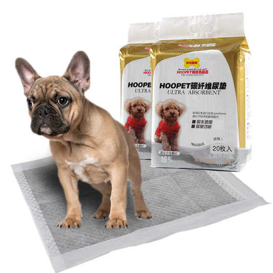 Couches pour animaux domestiques contenant du charbon, absorbantes